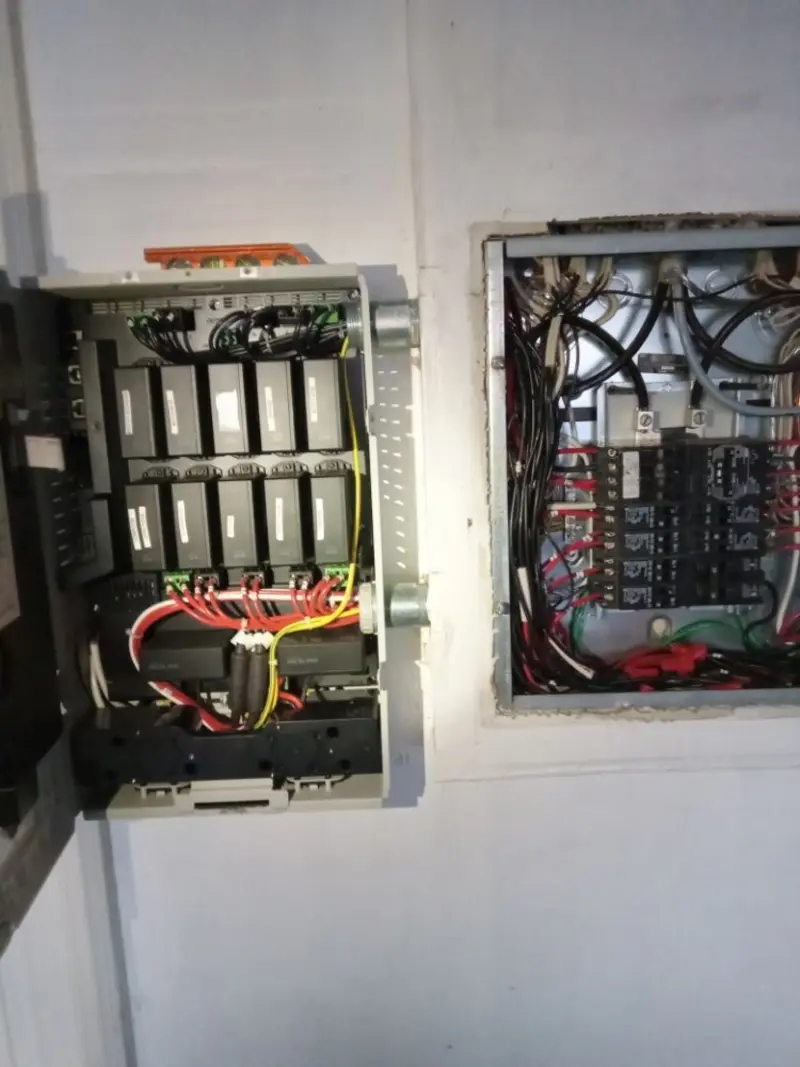 Electrical panel upgrade completed for Ring Doorbell Installation in Tysons